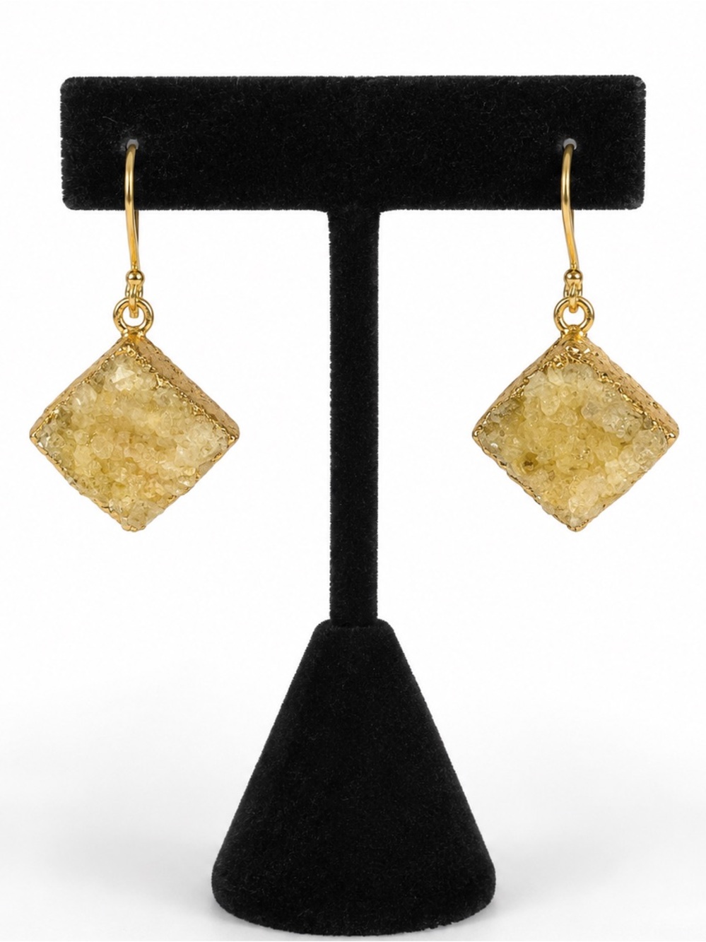 Bansri Druzy dangle earrings NWT